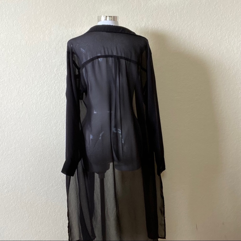 Sheer Button-Down Slipover - image 3